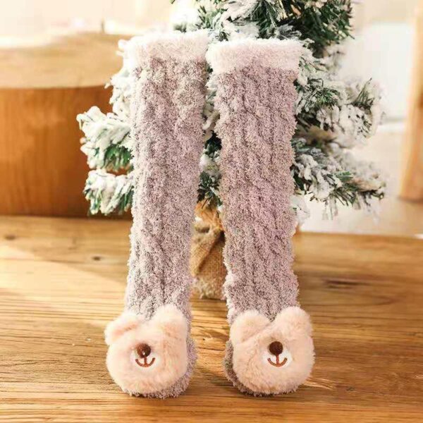 24 coral velvet radish rabbit baby winter socks thickened warm knee-length A-class comfortable and breathable Men's and women's jewellery socks