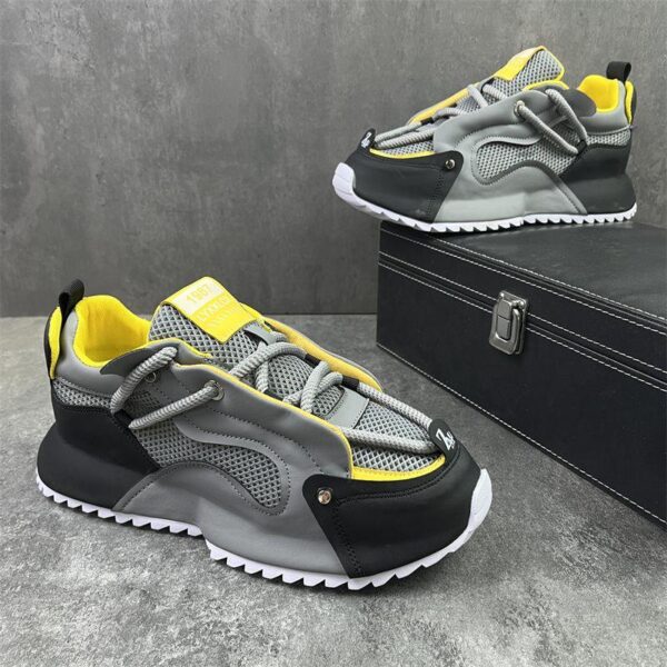 2024 new breathable and comfortable dad thin height-increased thick-soled casual men's shoes sneakers popular shoes autumn and winter style - Image 4