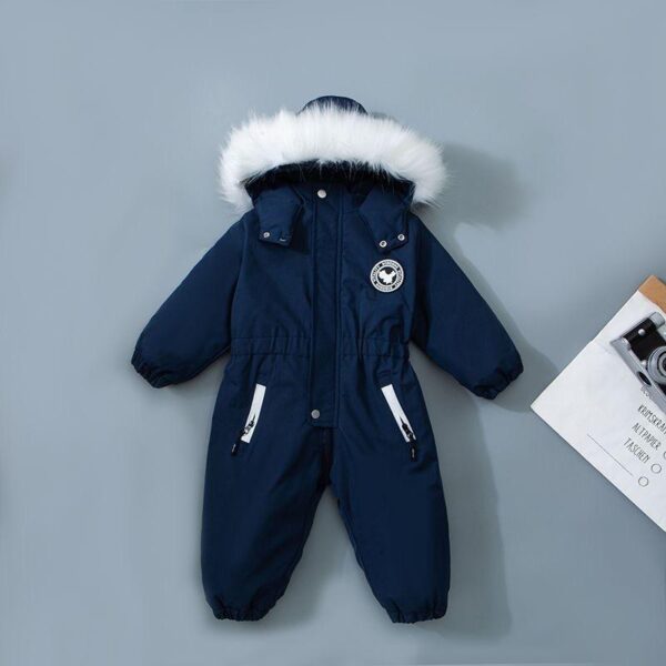 Infants, young children, baby ski clothes, men's and women's children's clothes, cotton jackets, newborn climbing jumpsuits, winter outing