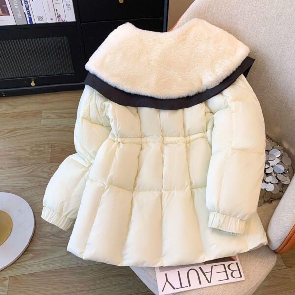 winter new small fragrance style high-end double-layer doll cotton jacket waist to slim Down jacket jacket women's fashion - Image 4