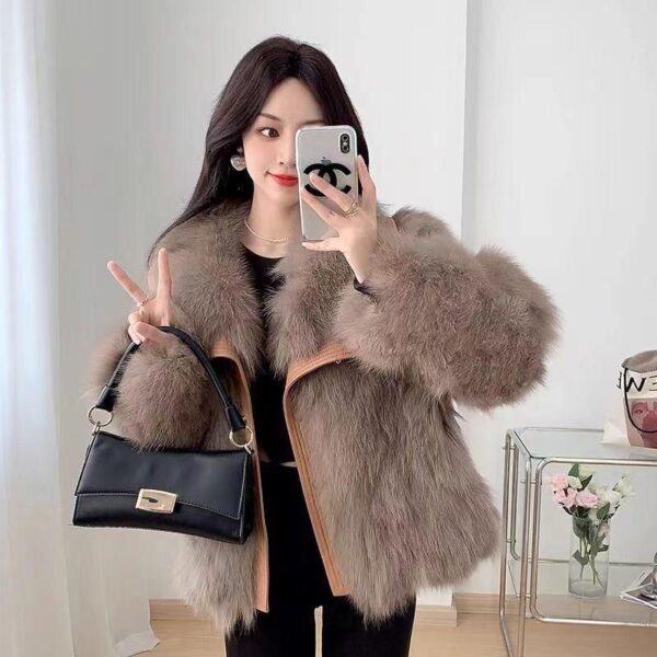 Luxury Korean fur coat women's winter new plush thickened fur coat furry foreign style environmental protection foreign style - Image 2