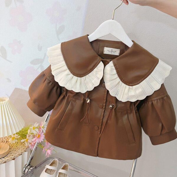 Jin plush thickened Korean age-reducing large lapel doll skirt women's fattening large-size high-end sweatshirt skirt