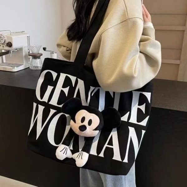 Letter tote bag women's large-capacity bag 2024 new commuter shoulder bag shopping bag go-out cross-body - Image 4