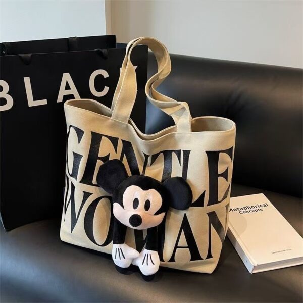 Letter tote bag women's large-capacity bag 2024 new commuter shoulder bag shopping bag go-out cross-body