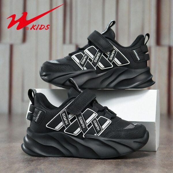 Double-star children's sneakers winter new waterproof leather medium and older children's recommended shoes boys' shoes girls' shoes - Image 2