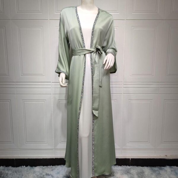 2023new fashion Women's dress long robe Two-piece suit set - Image 4