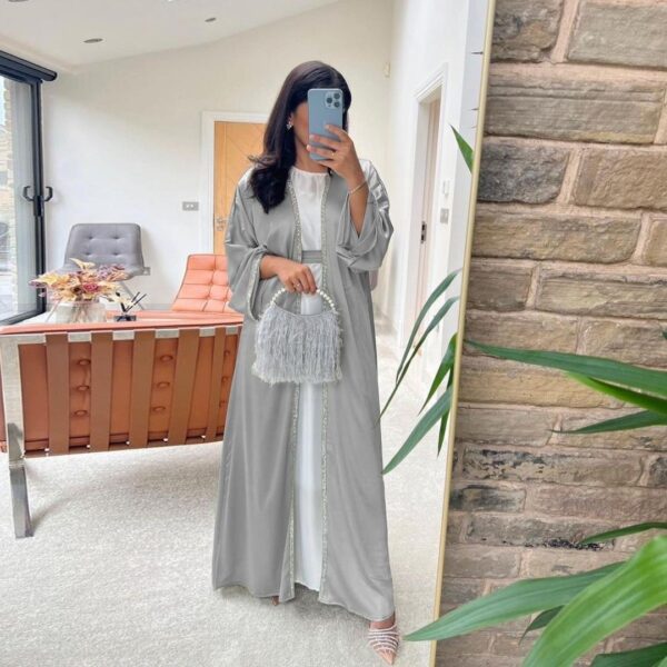 2023new fashion Women's dress long robe Two-piece suit set - Image 5