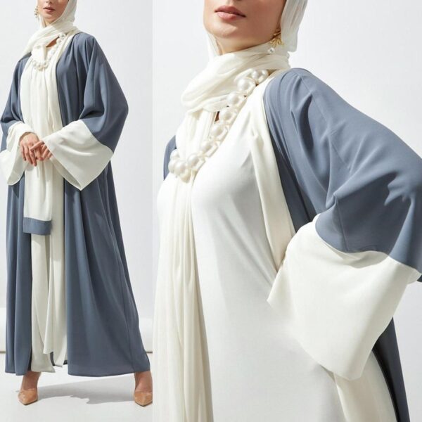 Robe Arab women's new plain women's prayer clothes Hui clothing abaya cardigan thin long outerwear