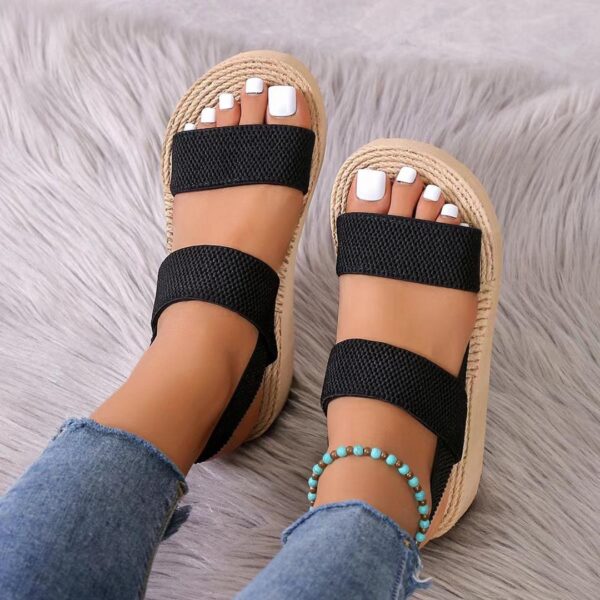 Elastic band, elegant and comfortable, beach, outerwear sandals - Image 4