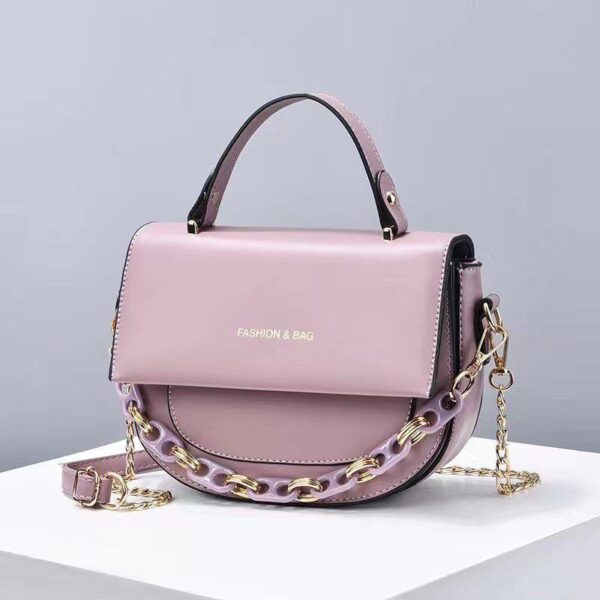 Small bag female 2024 new Internet celebrity popular fashion versatile one-shoulder cross-body bag high-end handbag small square bag student - Image 3