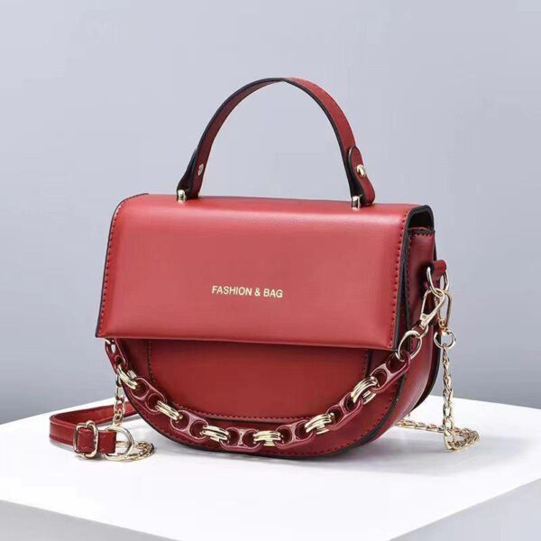 Small bag female 2024 new Internet celebrity popular fashion versatile one-shoulder cross-body bag high-end handbag small square bag student - Image 2