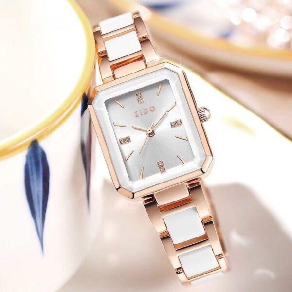 Watch women's small dial women's bracelet high-end women's watch luxury jewellery buckle retro Emerald