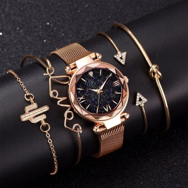 Ins new bracelet set wholesale simple fashion watch quartz watch set series trendy ladies Watch