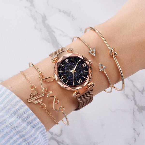 Ins new bracelet set wholesale simple fashion watch quartz watch set series trendy ladies Watch - Image 3