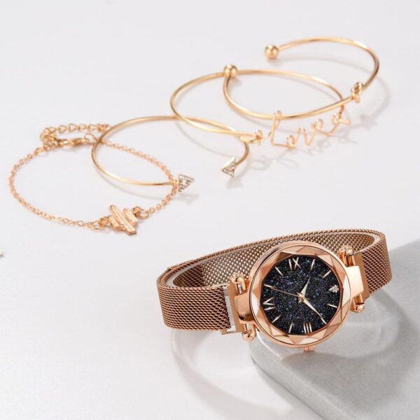 Ins new bracelet set wholesale simple fashion watch quartz watch set series trendy ladies Watch - Image 4