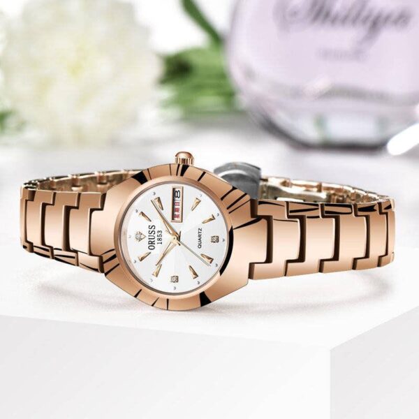 Authentic Swiss fully automatic movement women's calendar fashion waterproof watch bracelet student Korean version simple watch female