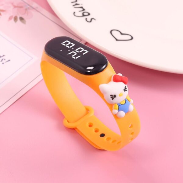 Buy one get one free student watch cartoon doll watch touch waterproof cute led electronic watch niche stall mop - Image 2