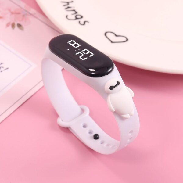 Buy one get one free student watch cartoon doll watch touch waterproof cute led electronic watch niche stall mop - Image 3