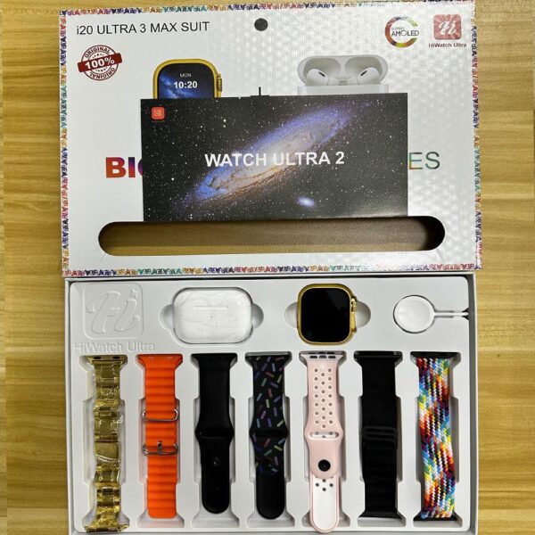 2024 new Huaqiangbei S9ultra smart watch running bracelet free headphones + 7 watches Belt 10 in 1 set