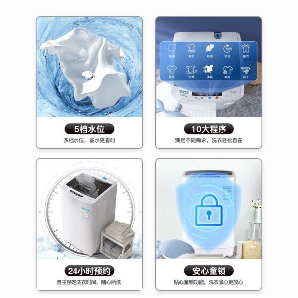 8.0KG powerful air drying, blue light wind dry cleaning, enjoy 20% off immediately - Image 3