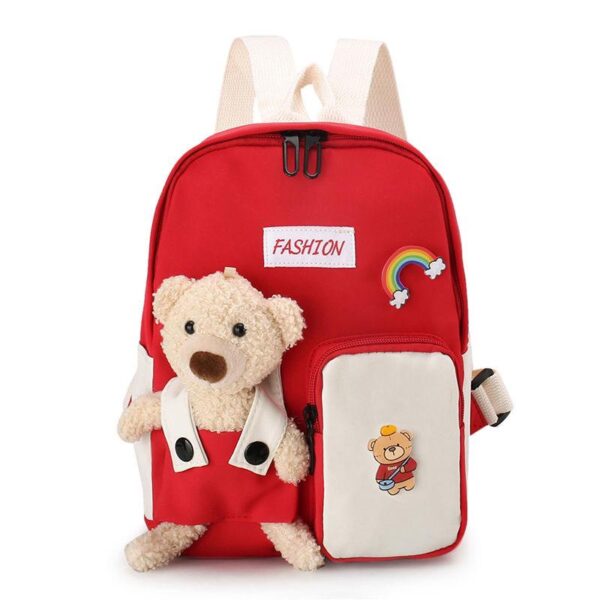 Cartoon bear kindergarten girl schoolbag cute children's bag baby backpack Korean version princess girl Children's backpack - Image 3