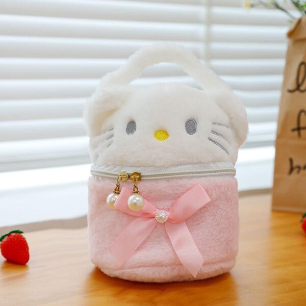 Cute cartoon hand-held makeup bag, makeup box, girl's multi-functional large-capacity portable storage bag gift return