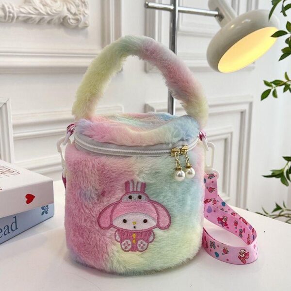 Cartoon bear plush Lomi cute large-capacity female Japanese children's bag jk uniform one-shoulder handbag diagonal - Image 3