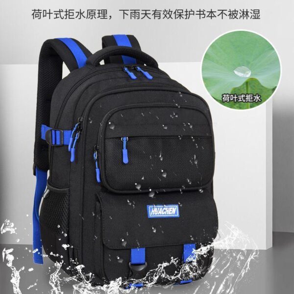 Schoolbag primary school students reduce the burden and protect the back large-capacity backpack for grades 1-6 lightweight refrigerator door handsome children's backpack - Image 2