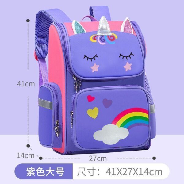 New schoolbag primary school students girls first to second grade princess three to six ultra-light children's burden reduction back protection girls - Image 3