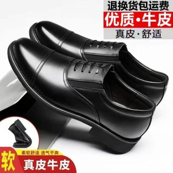 First-class military leather shoes] 100% full cowhide special clearance casual business men Soft-soled leather shoes