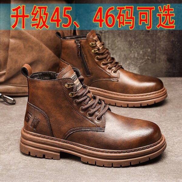 AA05 new autumn British Martin boots men's versatile labour protection sports casual shoes non-slip workwear waterproof and wear-resistant - Image 4