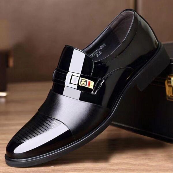 Business and leisure dragonfly brand genuine cowhide men's non-slip soft sole middle-aged and elderly dad shoes 100% genuine Skin